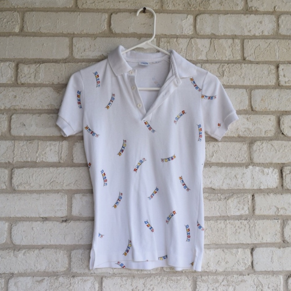 Vintage "The Sun-Beater" Flag Polo Shirt